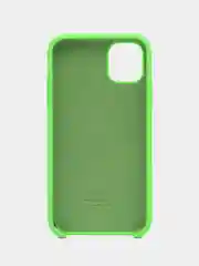 Лайм чехол силиконовый Silicone Case iPhone 11, открытый низ