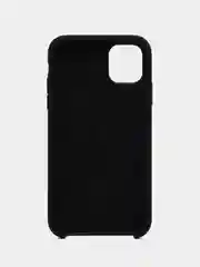 Черный чехол силиконовый Silicone Case iPhone 11, открытый низ