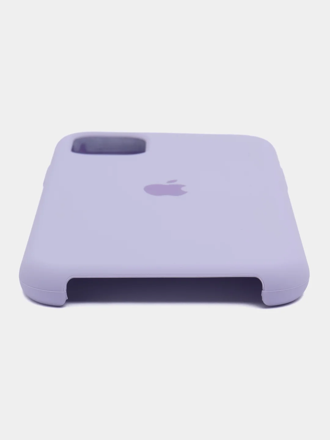 Лавандовый чехол силиконовый Silicone Case iPhone 11, открытый низ