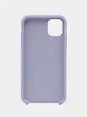 Лавандовый чехол силиконовый Silicone Case iPhone 11, открытый низ