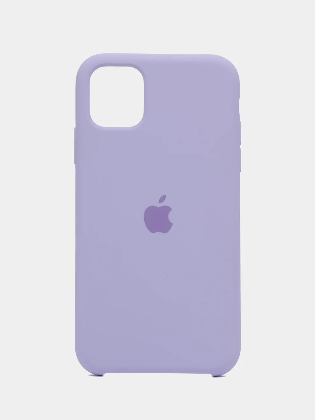 Лавандовый чехол силиконовый Silicone Case iPhone 11, открытый низ