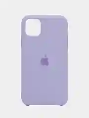 Лавандовый чехол силиконовый Silicone Case iPhone 11, открытый низ