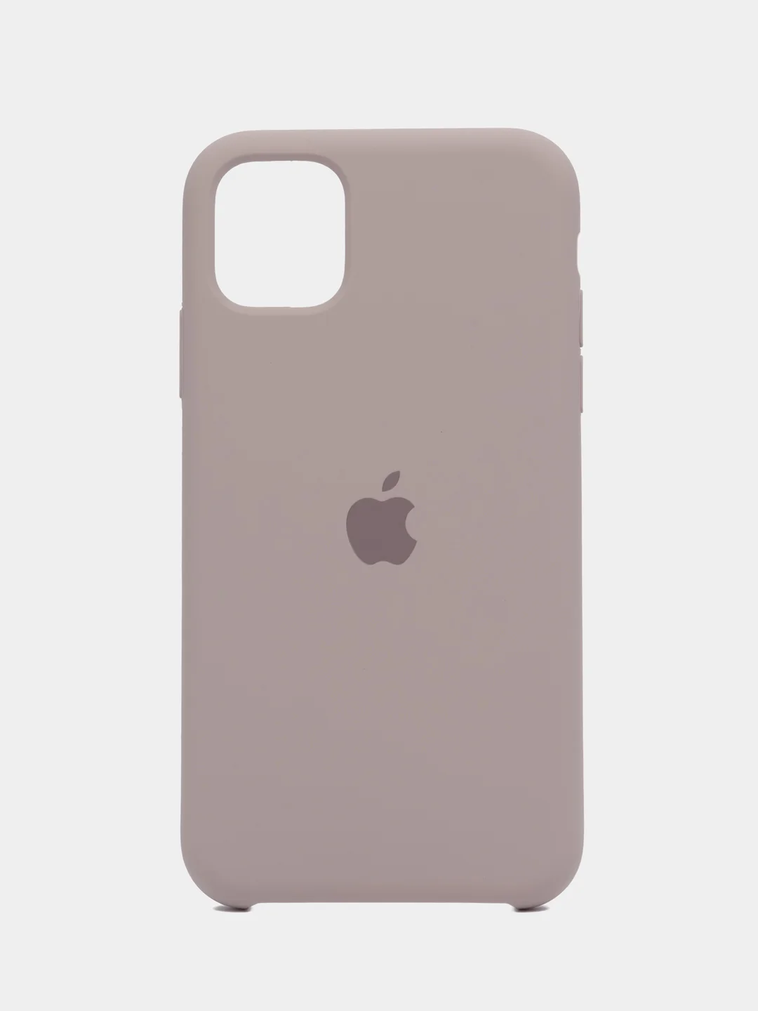 Бежевый меланж чехол силиконовый Silicone Case iPhone 11, открытый низ