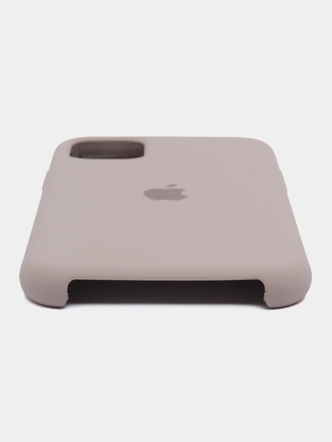Бежевый меланж чехол силиконовый Silicone Case iPhone 11, открытый низ