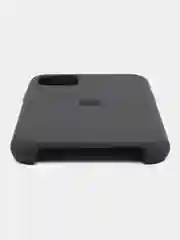 Тёмно-серый чехол силиконовый Silicone Case iPhone 11, открытый низ
