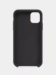 Тёмно-серый чехол силиконовый Silicone Case iPhone 11, открытый низ