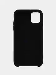 Черный чехол силиконовый Silicone Case iPhone 11, открытый низ