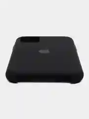 Черный чехол силиконовый Silicone Case iPhone 11, открытый низ