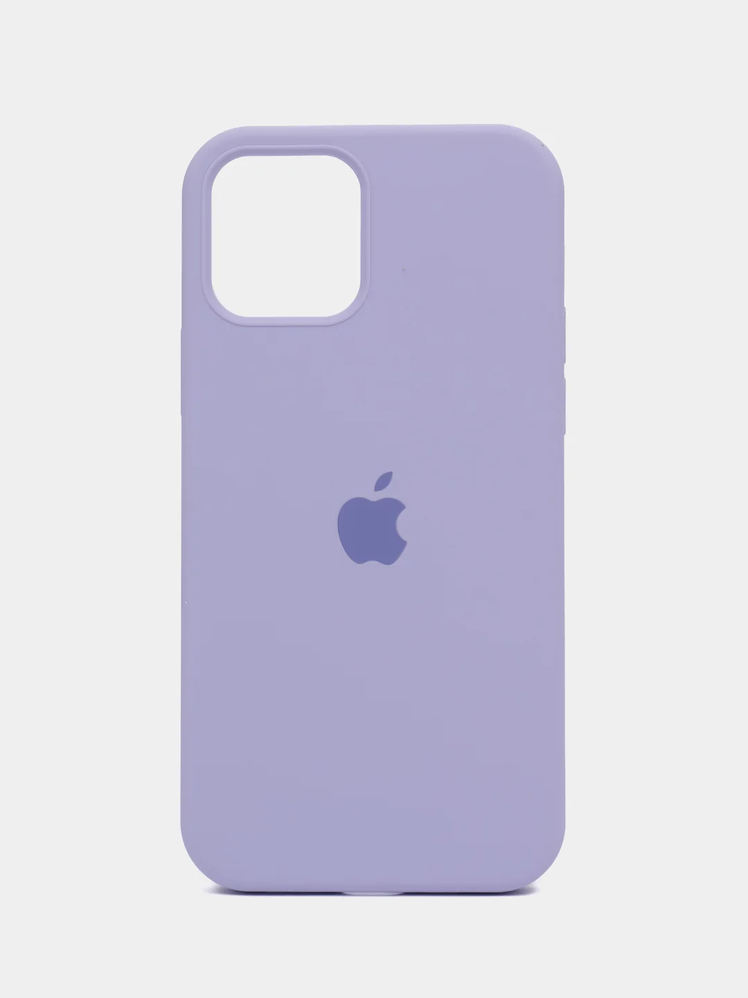 Лавандовый чехол силиконовый Silicone Case iPhone 12 / iPhone 12 Pro, закрытый низ