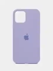 Лавандовый чехол силиконовый Silicone Case iPhone 12 / iPhone 12 Pro, закрытый низ