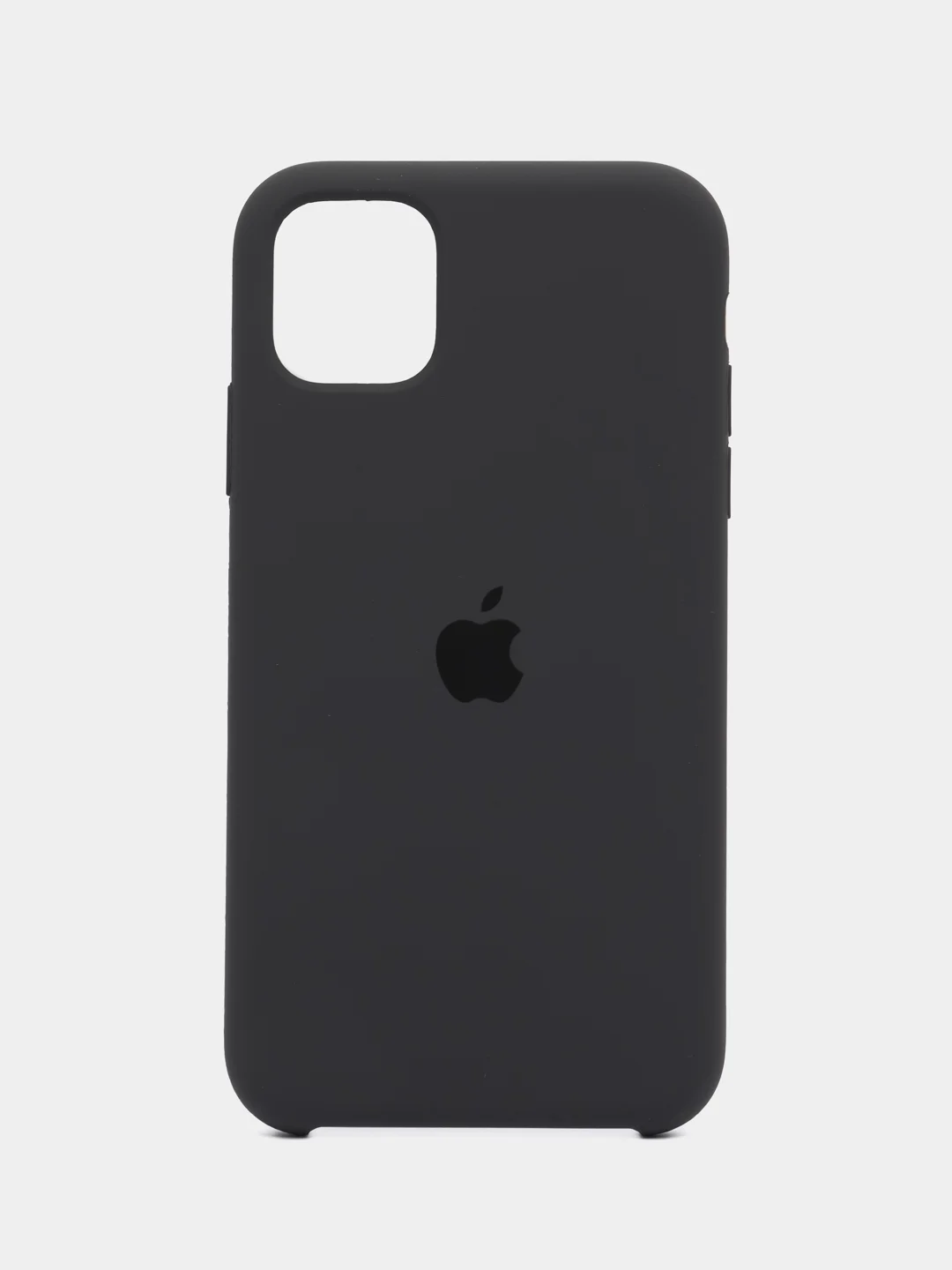 Тёмно-серый чехол силиконовый Silicone Case iPhone 11, открытый низ