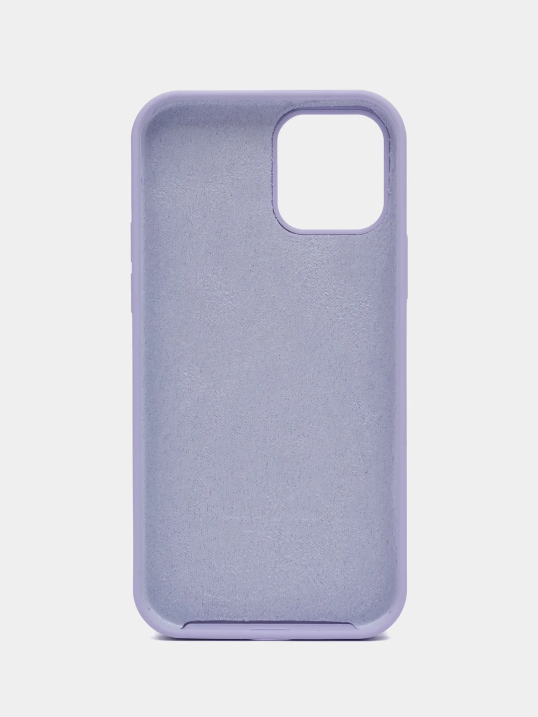 Лавандовый чехол силиконовый Silicone Case iPhone 12 / iPhone 12 Pro, закрытый низ