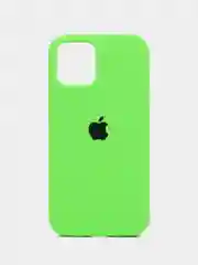Лайм чехол силиконовый Silicone Case iPhone 12 / iPhone 12 Pro, закрытый низ