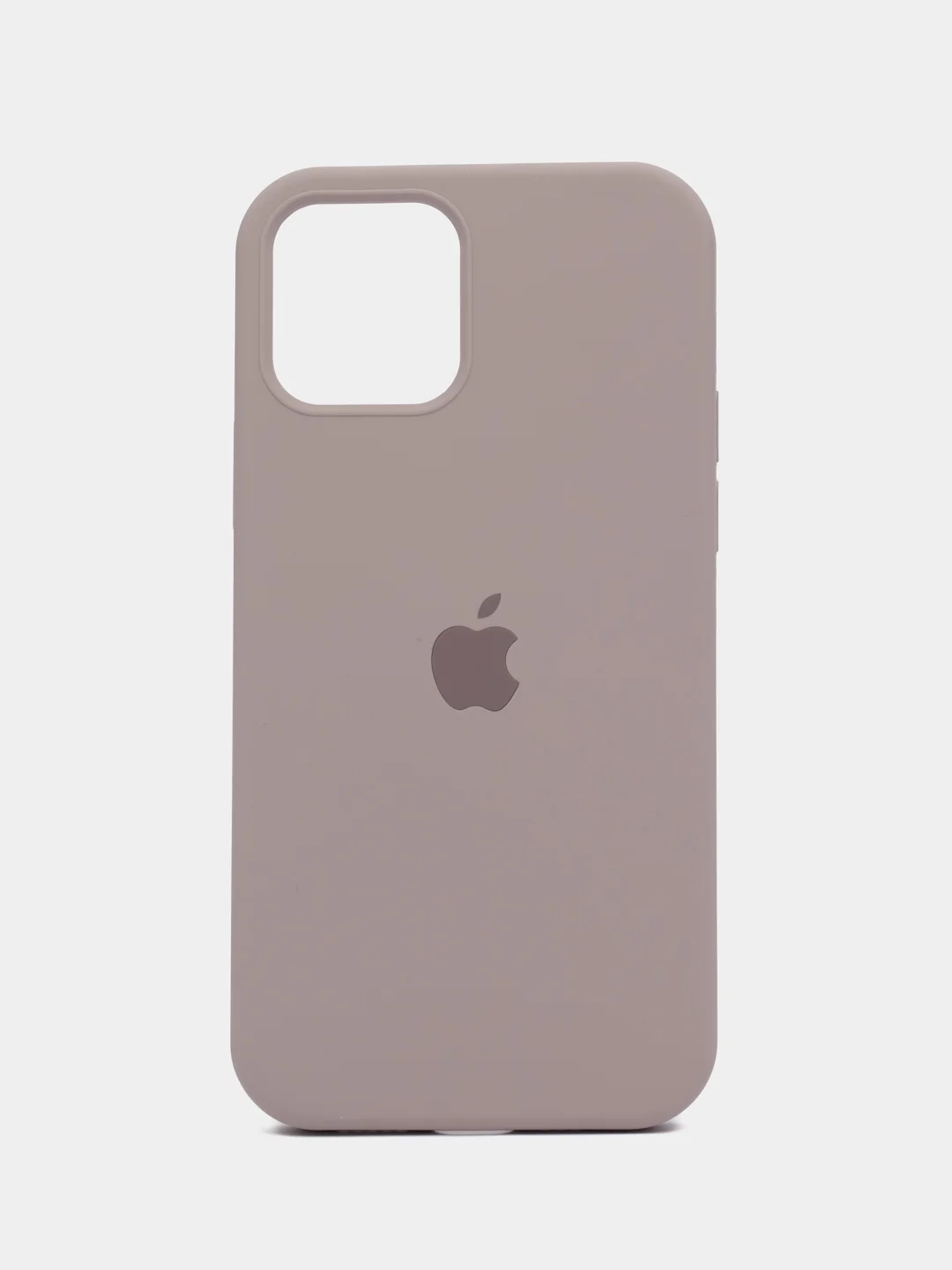 Бежевый меланж чехол силиконовый Silicone Case iPhone 12 / iPhone 12 Pro, закрытый низ