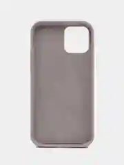 Бежевый меланж чехол силиконовый Silicone Case iPhone 12 / iPhone 12 Pro, закрытый низ