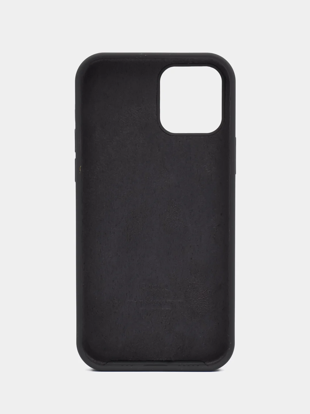 Тёмно-серый чехол силиконовый Silicone Case iPhone 12 / iPhone 12 Pro, закрытый низ