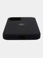Черный чехол силиконовый Silicone Case iPhone 12 / iPhone 12 Pro, закрытый низ