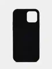 Черный чехол силиконовый Silicone Case iPhone 12 / iPhone 12 Pro, закрытый низ
