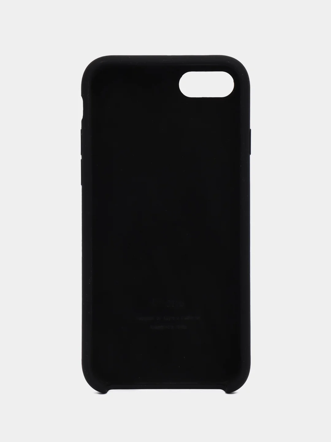 Черный чехол силиконовый Silicone Case iPhone 7/ iPhone 8/ iPhone SE2020, открытый низ