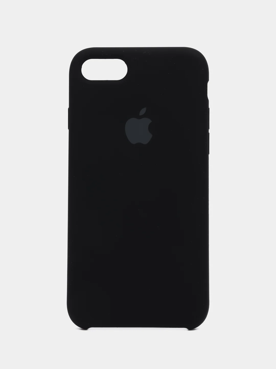 Черный чехол силиконовый Silicone Case iPhone 7/ iPhone 8/ iPhone SE2020, открытый низ