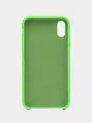 Лайм чехол силиконовый Silicone Case iPhone XR, открытый низ