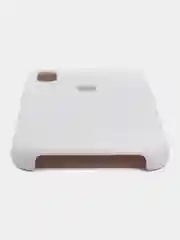 Белый чехол силиконовый Silicone Case iPhone XR, открытый низ