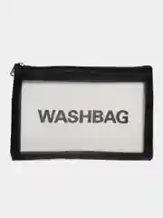 Черный косметичка дорожная Washbag, водонепроницаемая, размер 17*2*12 см