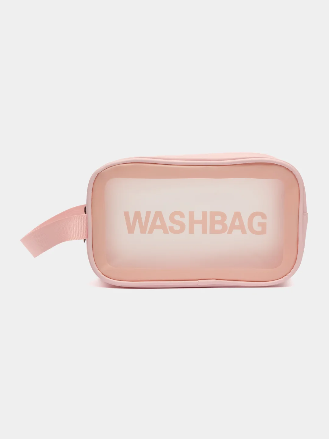 Розовый косметичка дорожная Washbag, водонепроницаемая, размер 21 х 13 х 8 см