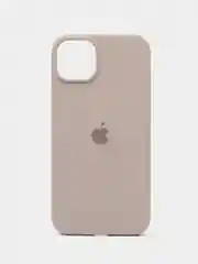 Бежевый меланж чехол силиконовый Silicone Case iPhone 14 / 14 Plus / 14 Pro / 14 Pro Max, закрытый низ