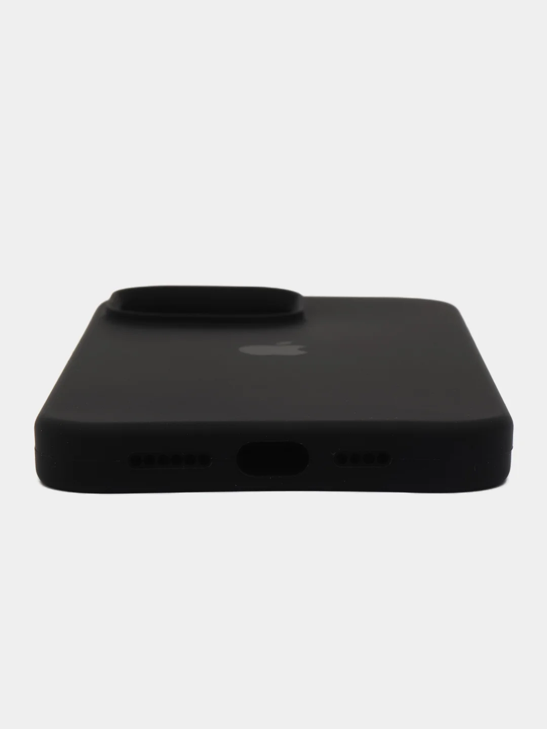 Черный чехол силиконовый Silicone Case iPhone 14 / 14 Plus / 14 Pro / 14 Pro Max, закрытый низ