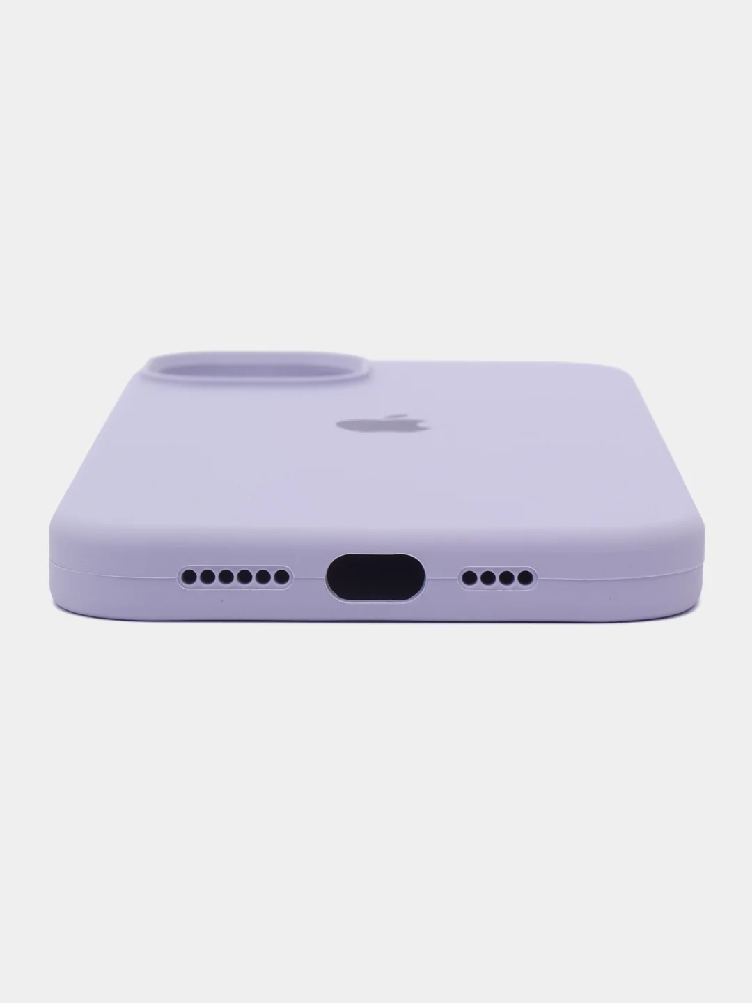 Лавандовый чехол силиконовый Silicone Case iPhone 14 / 14 Plus / 14 Pro / 14 Pro Max, закрытый низ