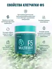 Клетчатка мультикомпонентная LeafToGo, для похудения и очищения, с инулином, 274 г