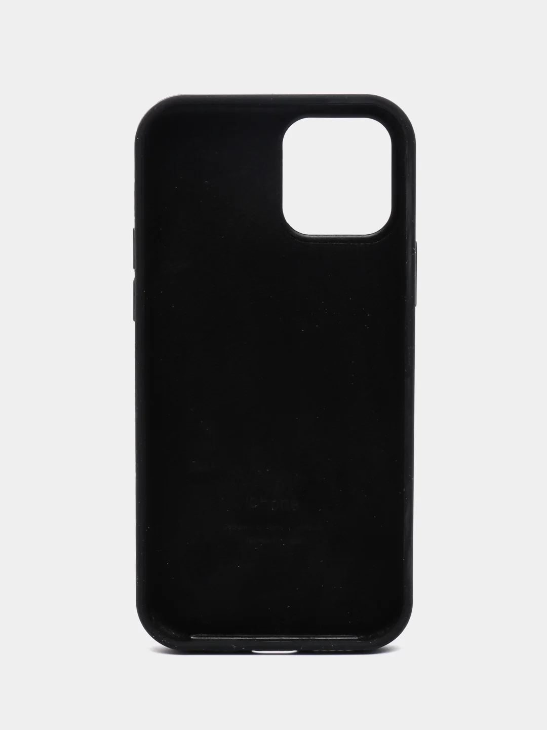 Черный чехол силиконовый Silicone Case iPhone 12 / iPhone 12 Pro, закрытый низ