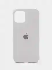 Белый чехол силиконовый Silicone Case iPhone 12 / iPhone 12 Pro, закрытый низ