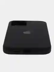 Черный чехол силиконовый Silicone Case iPhone 12 / iPhone 12 Pro, закрытый низ
