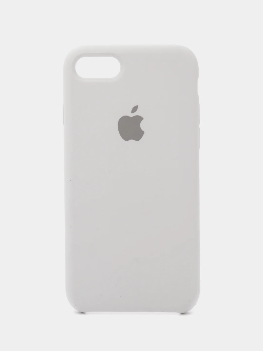 Белый чехол силиконовый Silicone Case iPhone 7/ iPhone 8/ iPhone SE2020, открытый низ