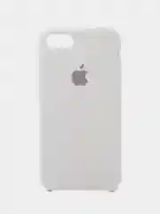 Белый чехол силиконовый Silicone Case iPhone 7/ iPhone 8/ iPhone SE2020, открытый низ