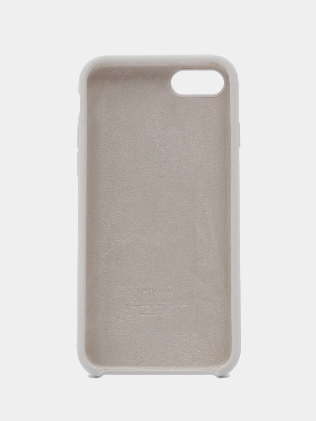 Белый чехол силиконовый Silicone Case iPhone 7/ iPhone 8/ iPhone SE2020, открытый низ