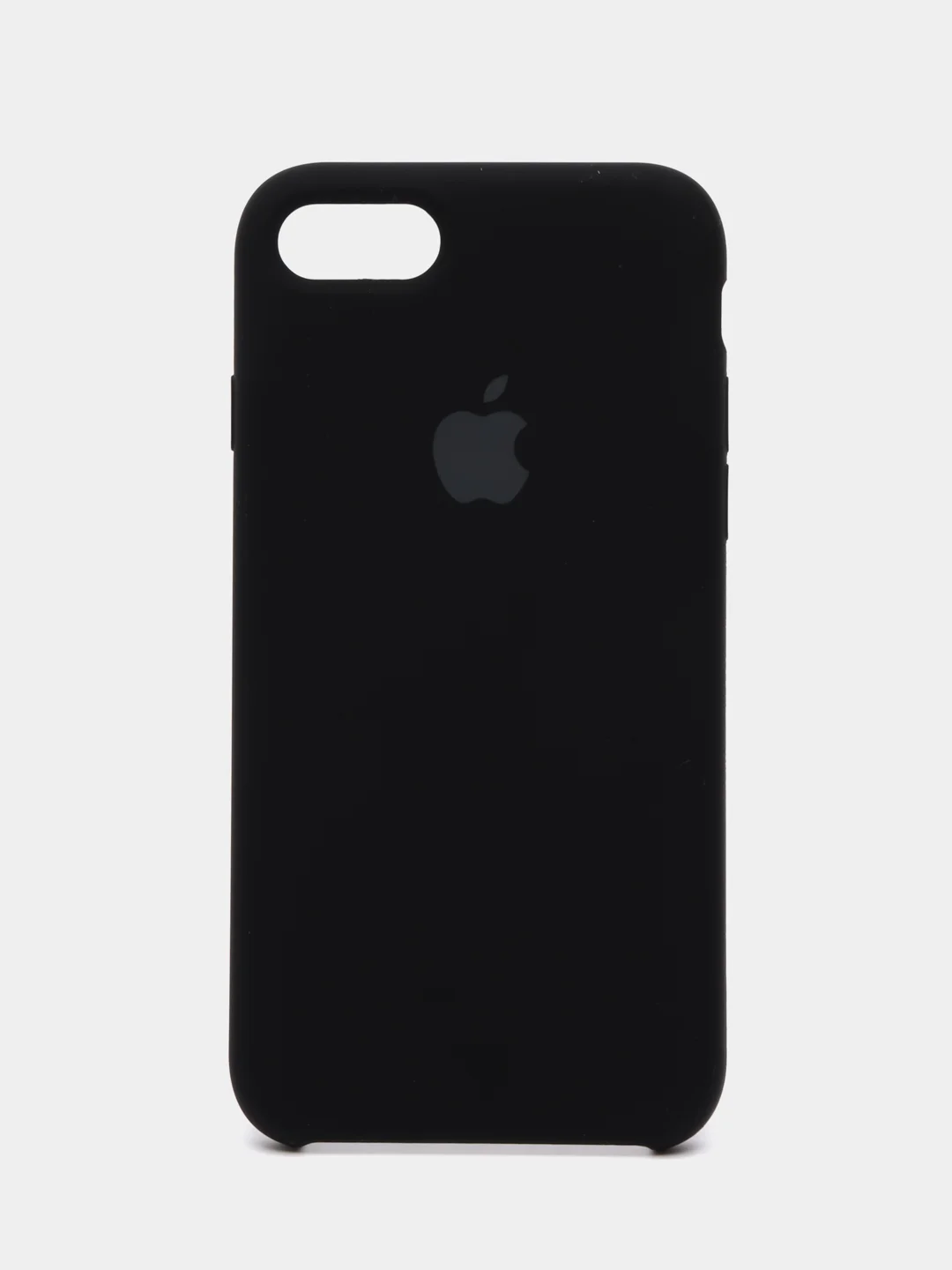 Черный чехол силиконовый Silicone Case iPhone 7/ iPhone 8/ iPhone SE2020, открытый низ