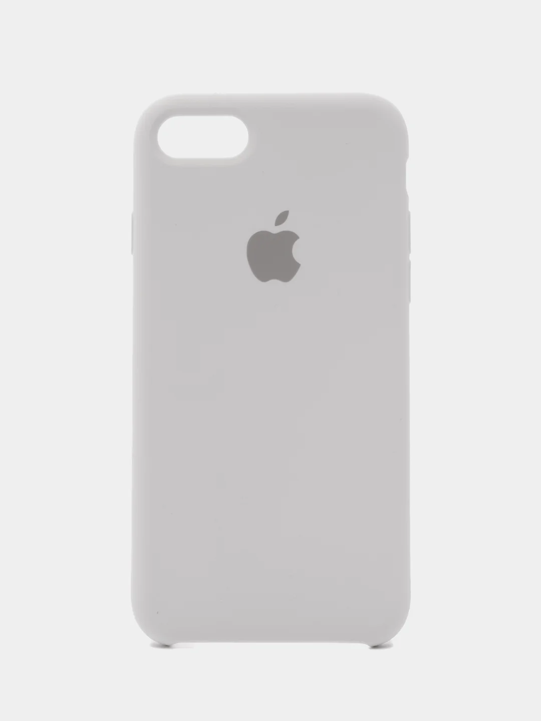 Белый чехол силиконовый Silicone Case iPhone 7/ iPhone 8/ iPhone SE2020, открытый низ