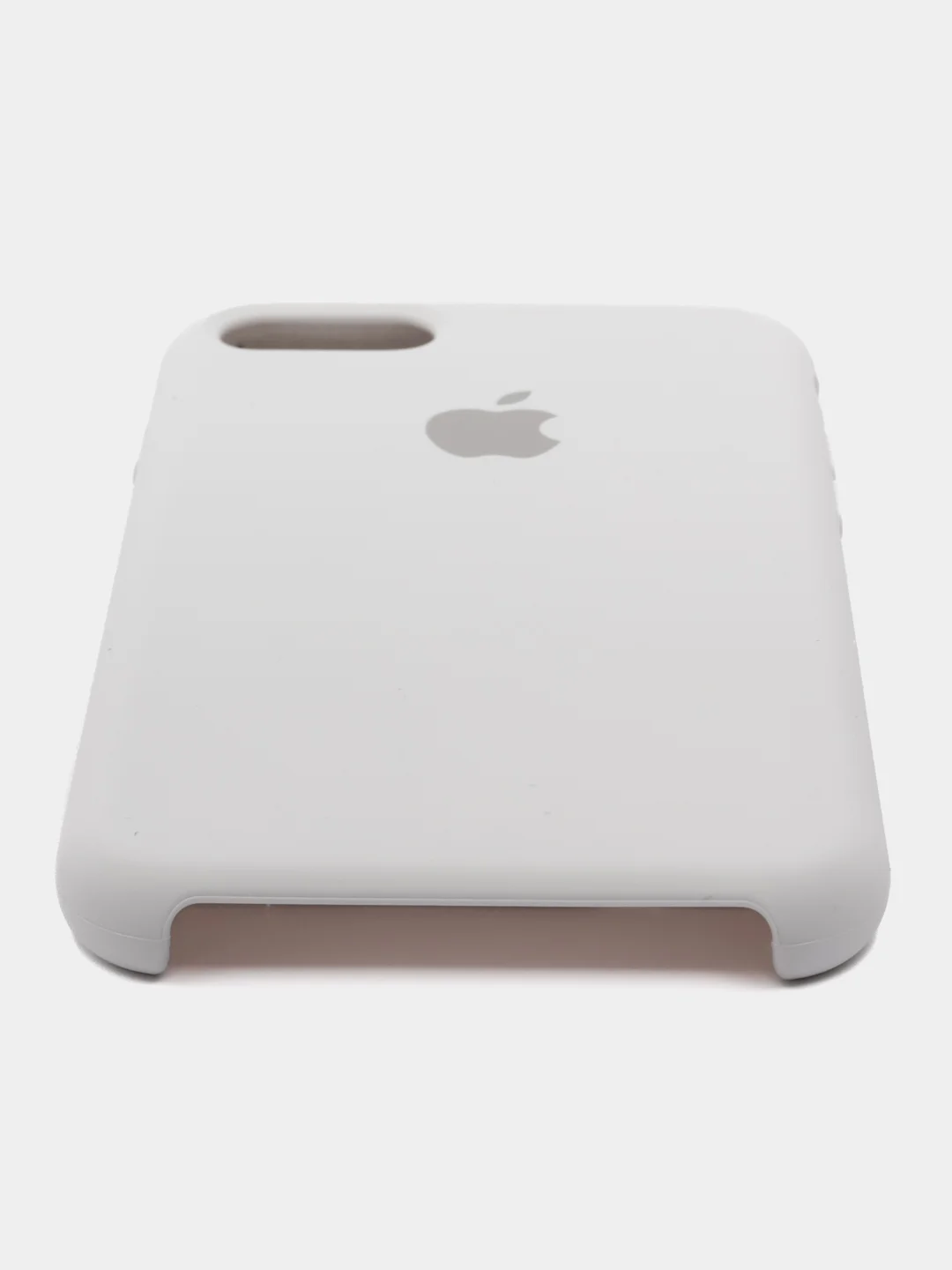 Белый чехол силиконовый Silicone Case iPhone 7/ iPhone 8/ iPhone SE2020, открытый низ