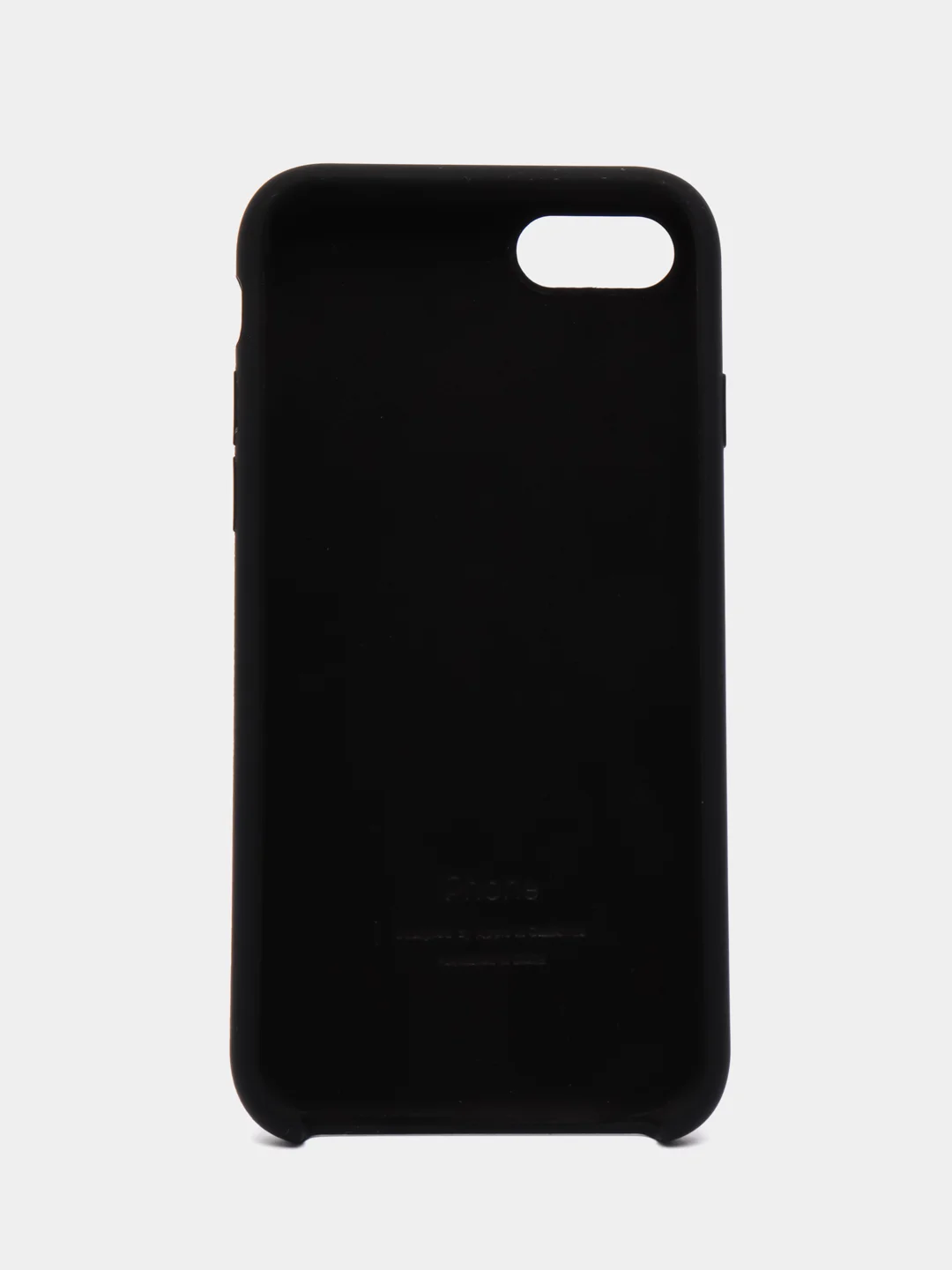 Черный чехол силиконовый Silicone Case iPhone 7/ iPhone 8/ iPhone SE2020, открытый низ