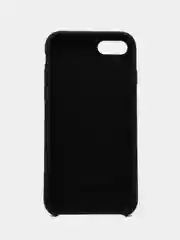 Черный чехол силиконовый Silicone Case iPhone 7/ iPhone 8/ iPhone SE2020, открытый низ