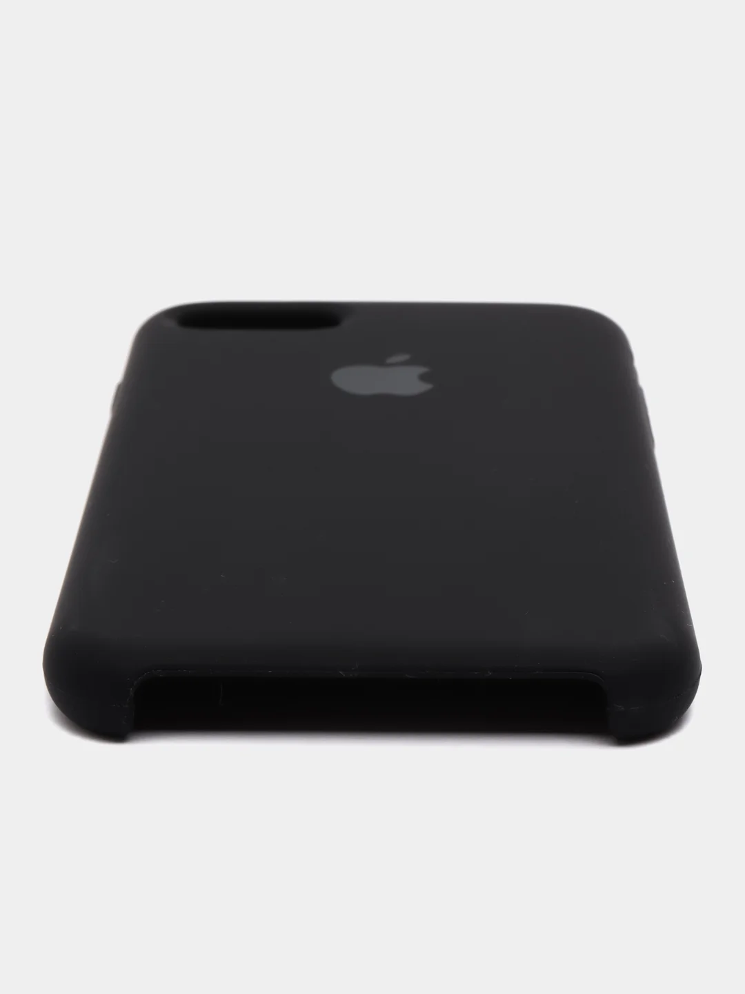 Черный чехол силиконовый Silicone Case iPhone 7/ iPhone 8/ iPhone SE2020, открытый низ