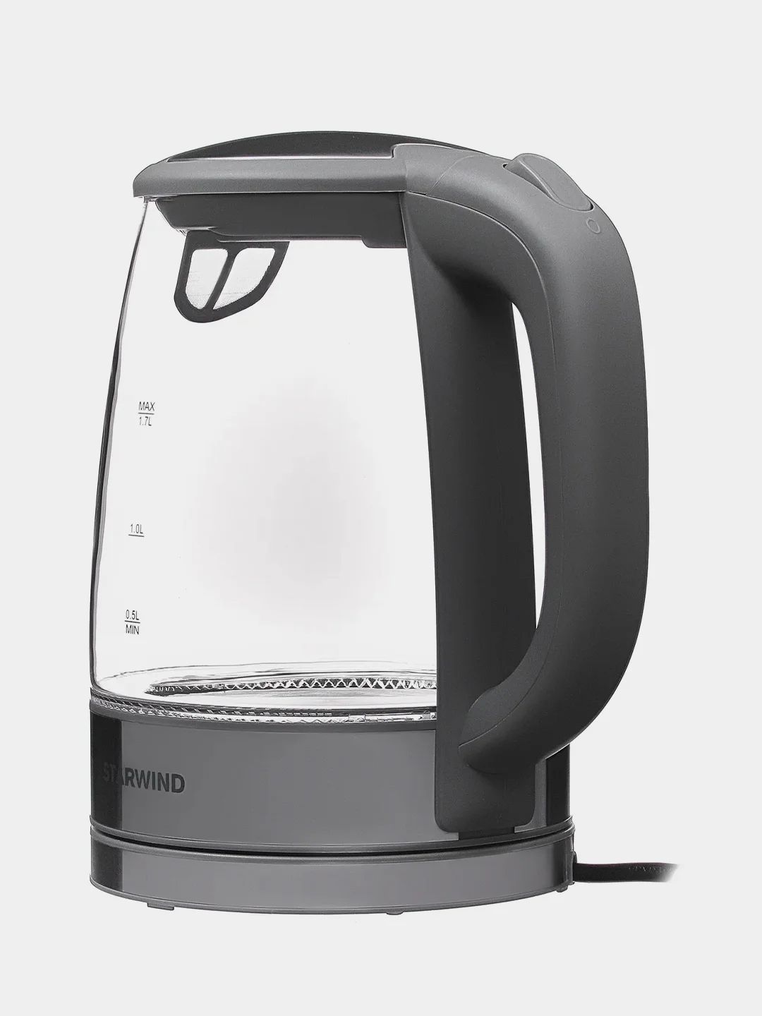 Чайник электрический Starwind SKG2315, корпус из стекла, 1.7 л, 2200 Вт