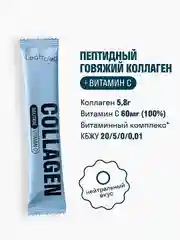 Пептидный коллаген с витамином C LeafToGo, порошок в саше, 30 порций
