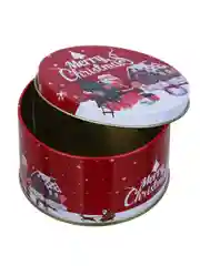 Шкатулка жестяная новогодняя, 7,5x4,5 см, 6 дизайнов