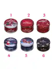 Шкатулка жестяная новогодняя, 7,5x4,5 см, 6 дизайнов