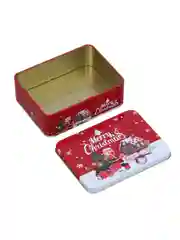 Шкатулка жестяная новогодняя, 12x9x4 см, 6 дизайнов