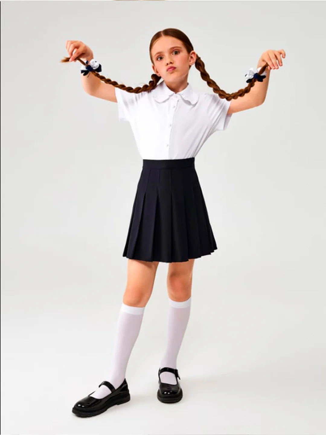 Блузка детская ACOOLA для девочек Sabrina белый